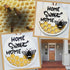 Home Sweet Home Bee Motif Door Hanger SVG File-For Laser Engraving